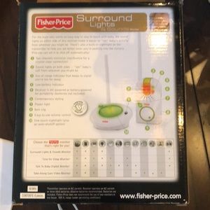 ✅Fisher-Price Surround Lights & Sounds 2-Channels 500 ft. Range Monitor